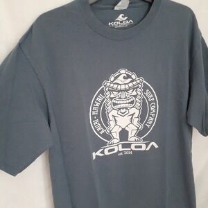 Men's Koloa Surf Company Short Sleeve T Shirt Size LT Blue Graphic Tee